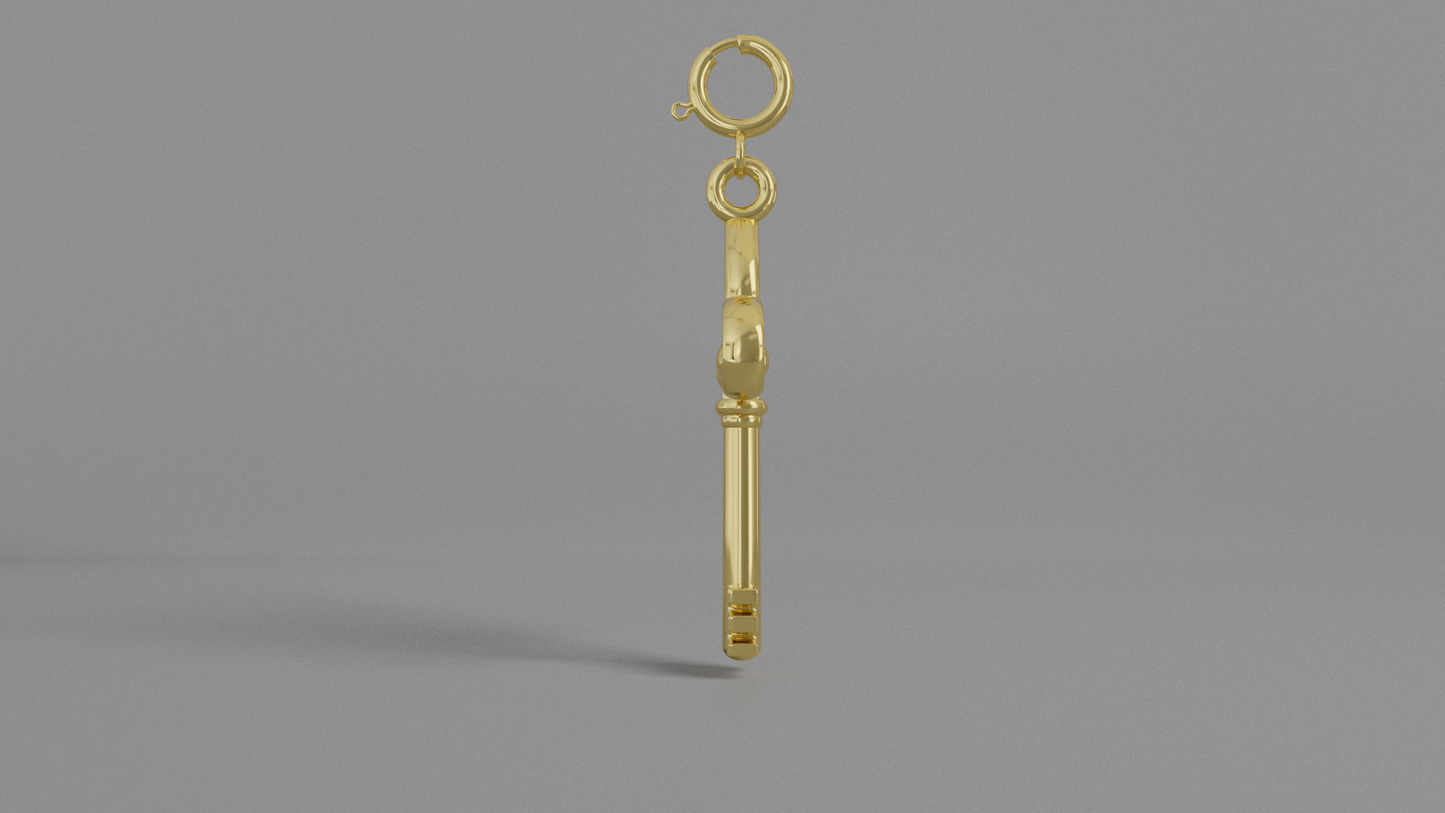 gold key charm