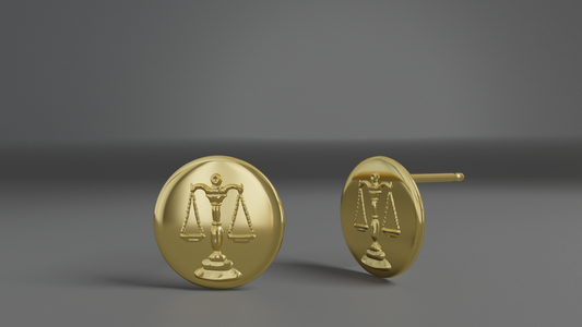 Libra Stud Earrings