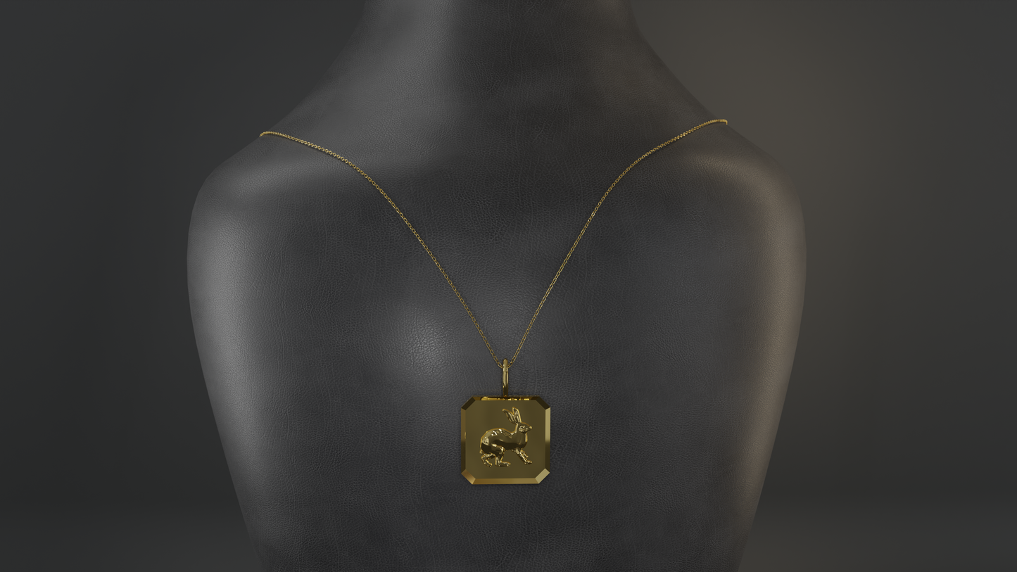 Ostara - Rabbit Amulet Necklace