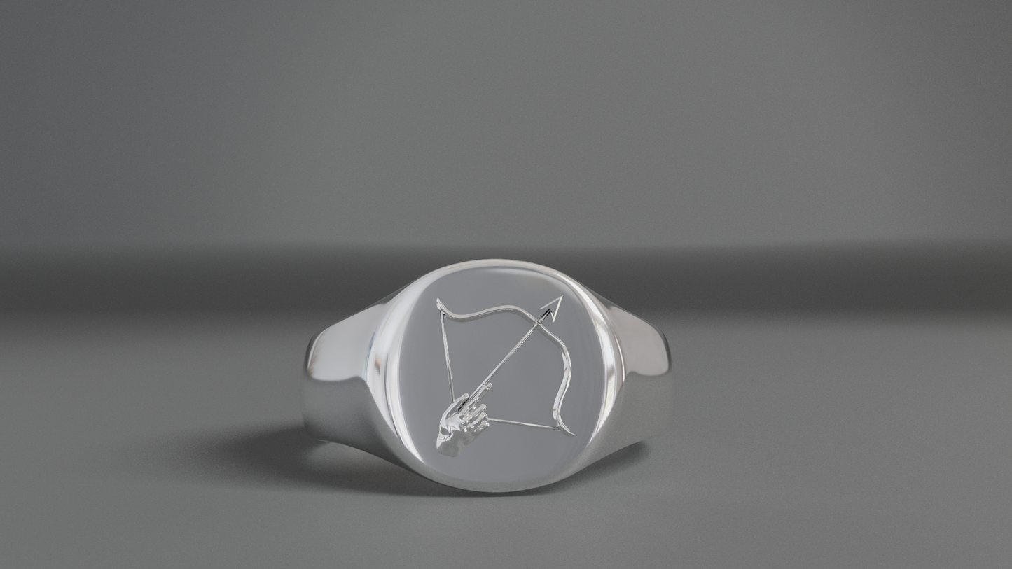 Sagittarius Signet Ring