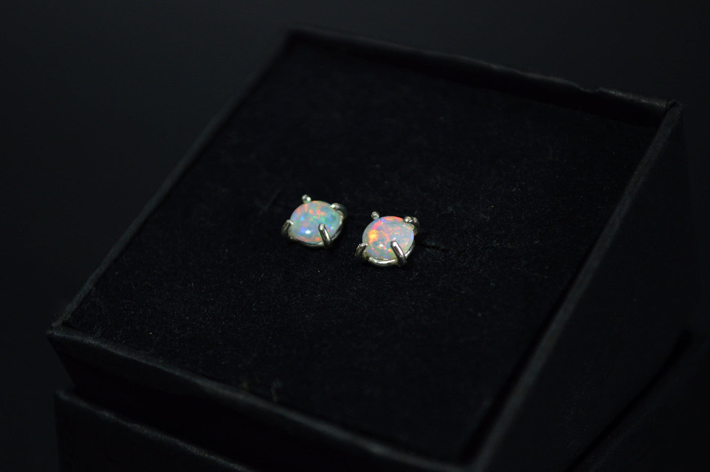 australian opal earrings
