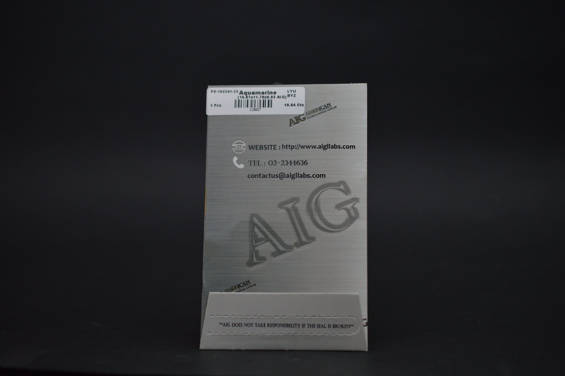 AIG Certified Aquamarine